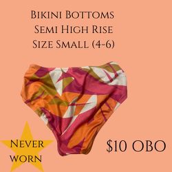 New Sz Small Bikini Bottom 