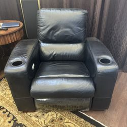 Great Leather Recliner with cordless remote