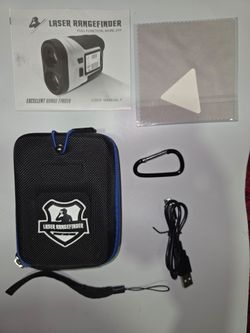 Outdoor Rechargeable Laser Rangefinder Golf 1200m With Slope Adjusted Flag-Lo