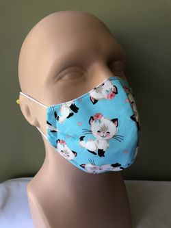 Cotton face mask with filter made in USA