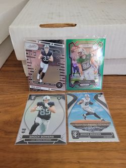 Brock Bowers & Maxx Crosby NFL Trading Cards Lot