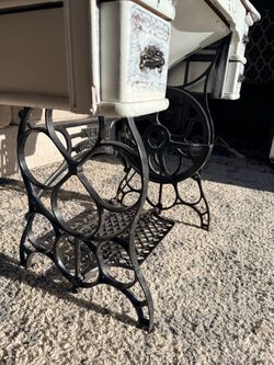 Antique Singer Sewing Machine Table