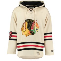 Chicago Blackhawks Old Time Hockey Heavyweight Lacer Hoodie