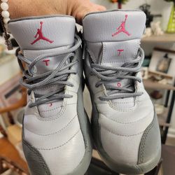 Nike Air Jordan 12 XII Retro GG Wolf Grey Vivid Pink 510815-029 Youth Shoes 1Y