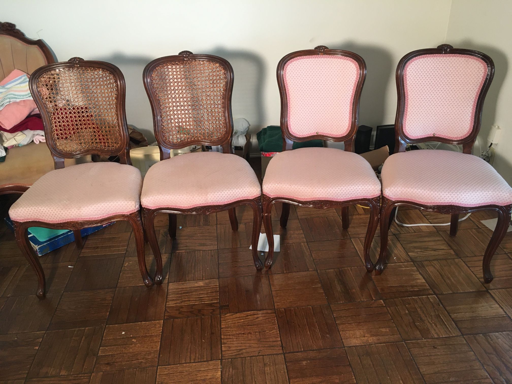 Dining Chairs wicker with Cushions $15 Each