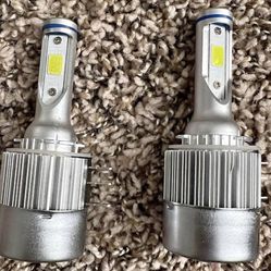 New H1 LED Bulbs, 20000LM Japanese Chips, 500% Brightness, 6000K Cool White, IP68 Waterproof, Halogen Replacement Conversion Kit, Pack of 2