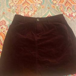 Forever 21 Burgundy Skirt 
