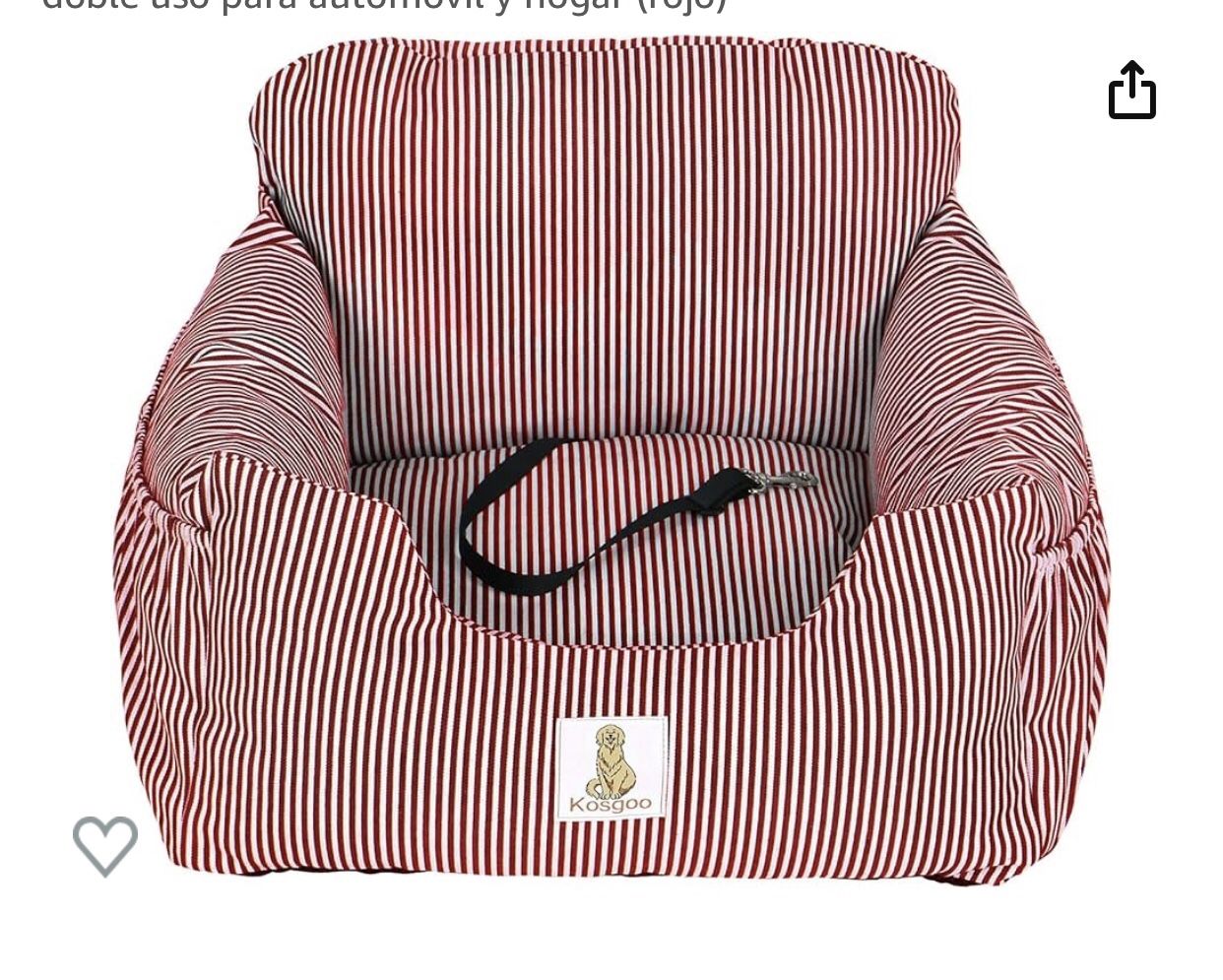 Car seat for small dogs