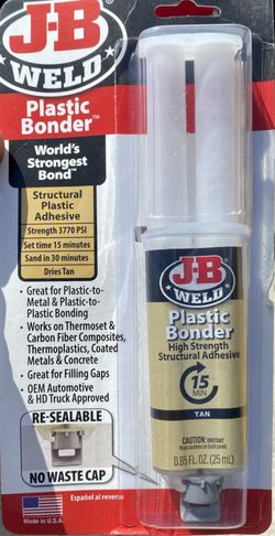 J-B Weld Plastic Bonder - World's Strongest Bond Structural Adhesive