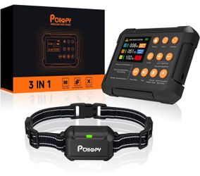 Brand New Wireless Dog Fence, 3-in-1 Pet Containment System with Forbidden Zone + Dog Training Collar Function for Indoor & Outdoor, Portable IPX7 Wat