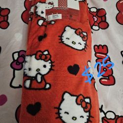 Hello Kitty Fuzzy Blanket $25
