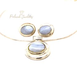 Sterling Silver Gemstones Set