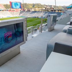 2 Holiday Bowl tickets Loge Box LB106 Row 1 Seats 1 2 premium lounge seats