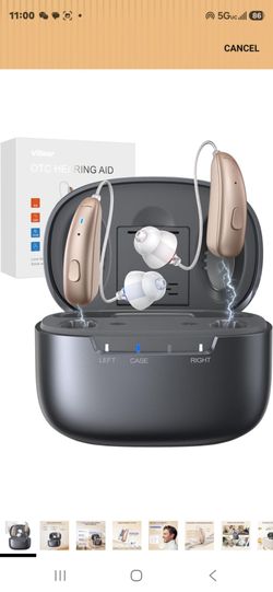 Hearing Aids for Seniors, OTC Hearing Aids for People with Hearing Loss, 100Hrs Long Battery Life, Upgraded 16-Channel Chip for Superior Sound Quality