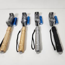 4pcs Green L. Pointer Adjustable Focus Star Shape Light Pen Beam Military Green 