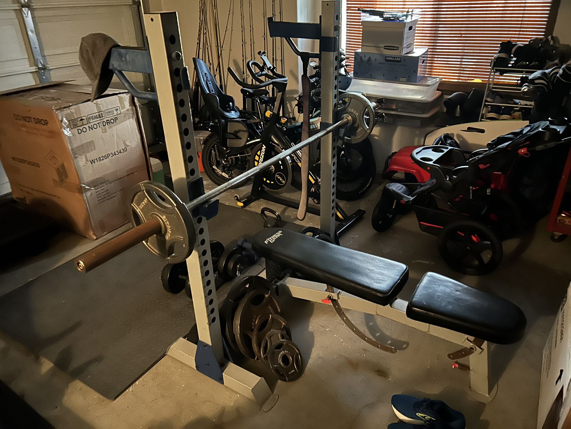 Olympic Weight Bench w/Squat Rack