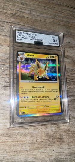 2025 POKEMON PRE EN-PRISMATIC EVOLUTIONS 029 JOLTEON Holo AGS 9.5
