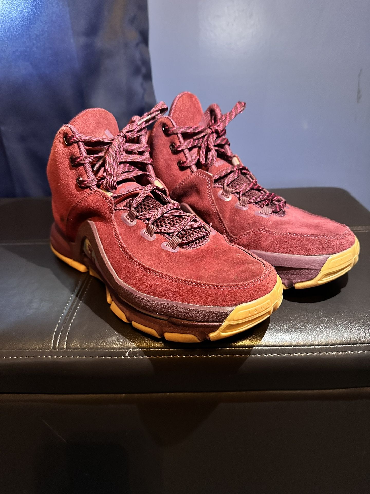 Adidas J Wall 2 Maroon/Gum Basketball Shoe, Men's 10.5