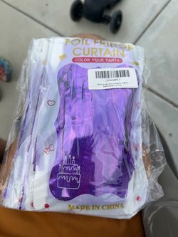 Free Purple foil curtains