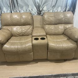 Nice premium leather Sofa Set From Ashley 