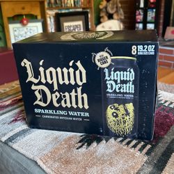 Brand New Liquid Death Sparkling Water 8 Pack 