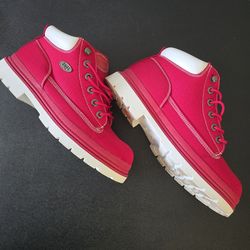 Brand New Lugz Drifter-Ripstop Men's Red/White Fashion Boots US size10.5