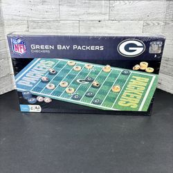 Green Bay Packers Checkers Board Game Ages 6+ Factory Sealed NIB 