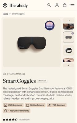 Therabody SmartGoggles 2nd Gen
