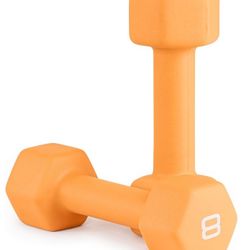 10$  Pairs  8LB  CAP Neoprene Coated Dumbbell Weights | Multiple options