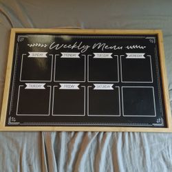 Weekly Menu Board 