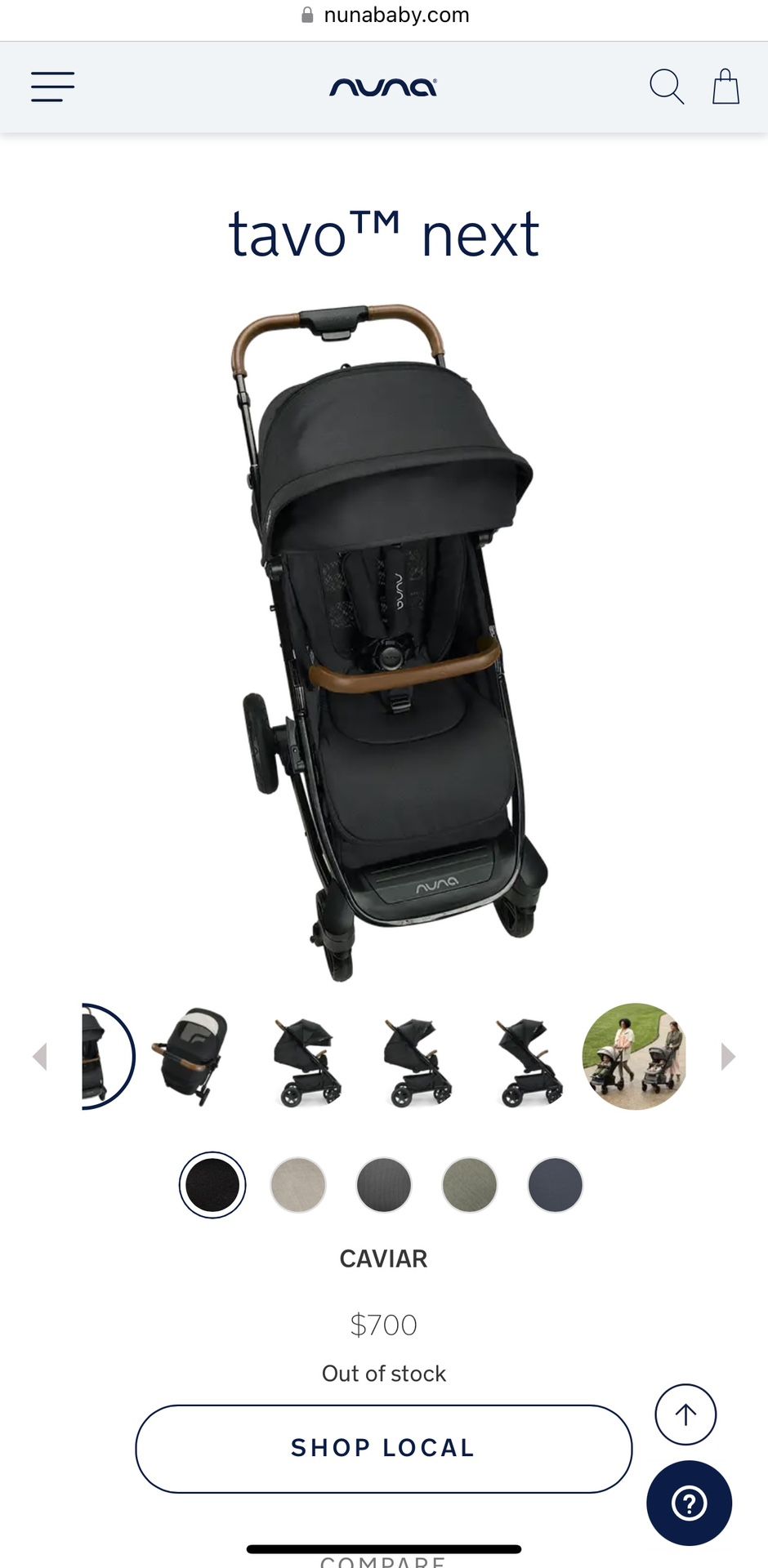Nuna Tavo Next Caviar Stroller