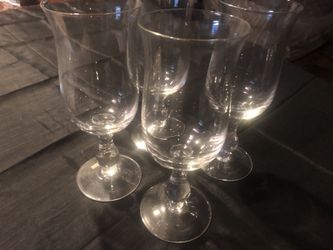 Vintage Wine Glasses Set Of 4