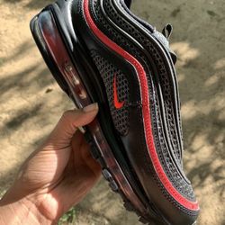Air max 97 shop reflective black red
