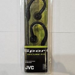 JVC wired sport earbuds