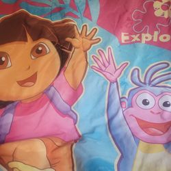Full-size Reversible Dora and Boots Comforter