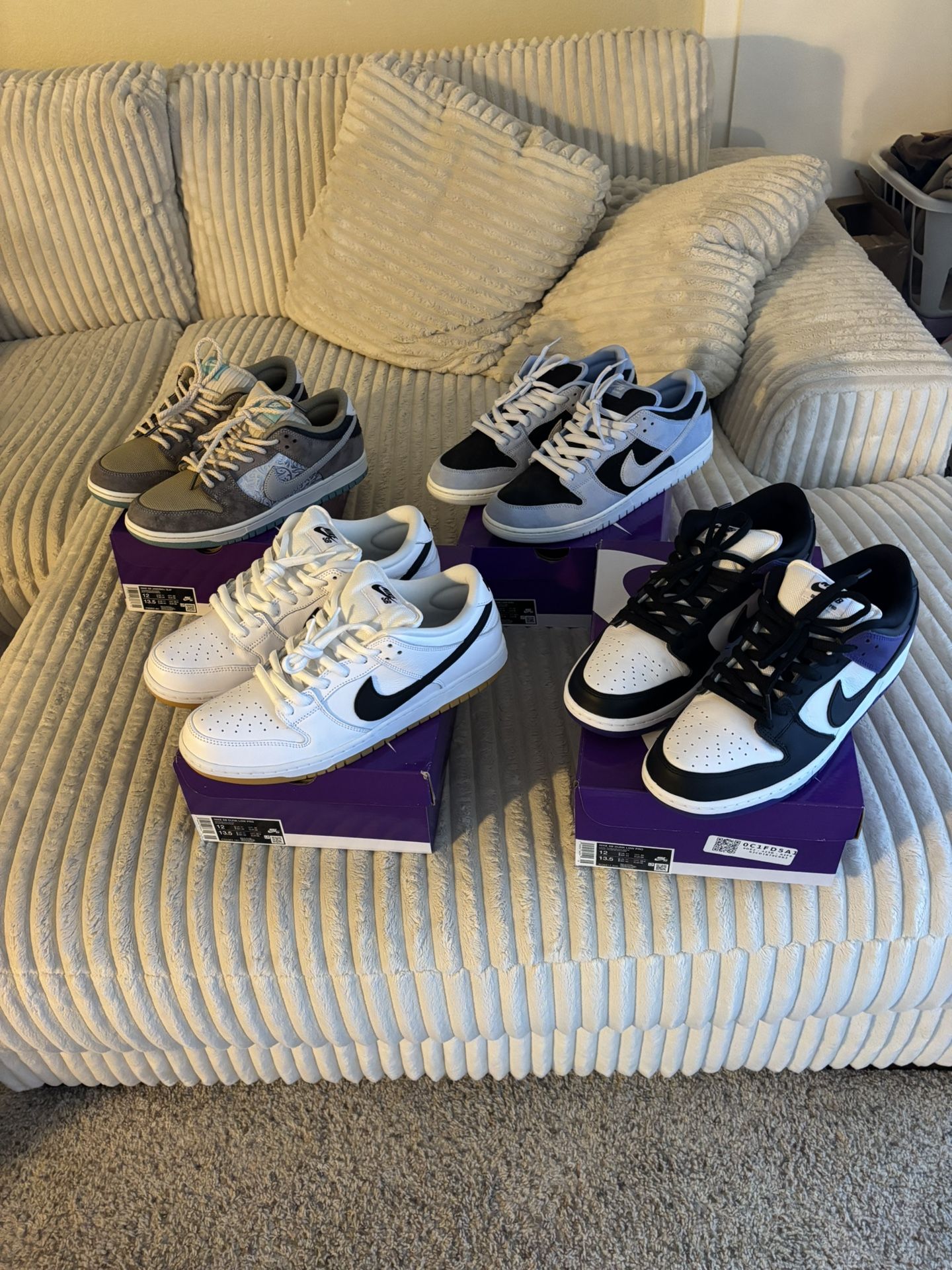Nike Sb Dunk Size 12 - $300 For All 4 Pairs