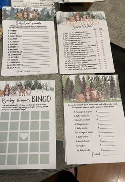 Woodland Theme, Baby Shower Games