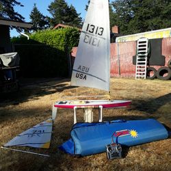 Rc Sailboat.   Laser Model