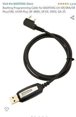 Baofeng Programming Cable 