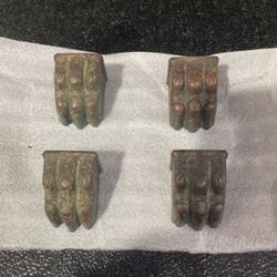100% Antique Brass Claws