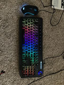 3 LED Light Up Computer Keyboards and Mouse