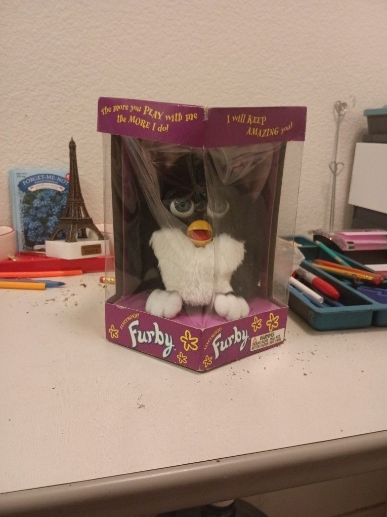 Original 1998 Black Furby Doll (Unopened)