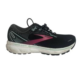 Brooks Ghost 14 Women's Size 8 EUC Black Pink Yucca Running Shoes