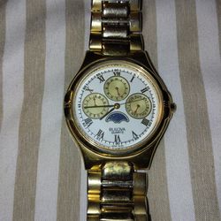 Vintage Bulova 92D54 Chronograph Moon Phase Watch