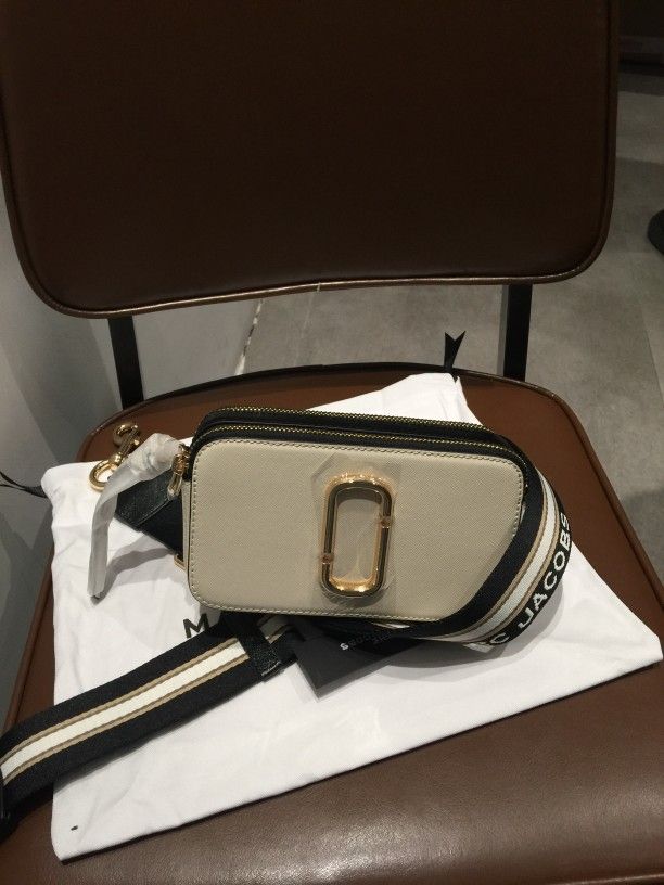 Marc Jacobs The Snapshot Crossbody Bag Cloud White Multi