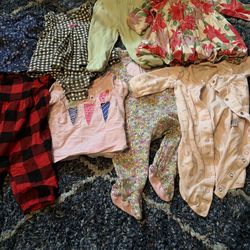 3-6M baby girl clothing (8count)