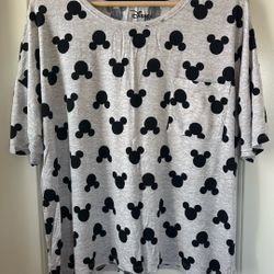 Mickey Mouse Shirt Women Size Large