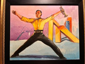 Theatrical Performer Oil Painting