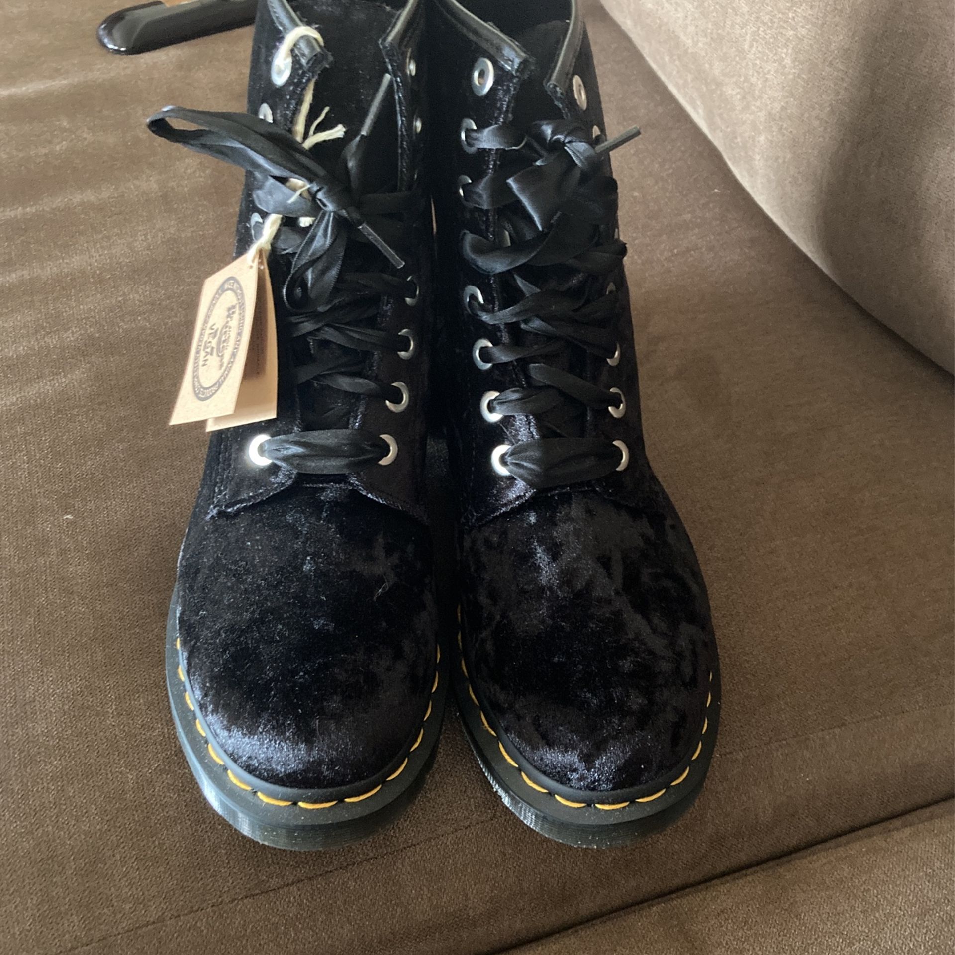 Woman’s Dr Martens Velvet Boots Size 10