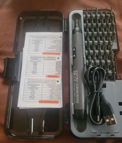 Electric Screwdriver Set with Magnetic Precision Bits